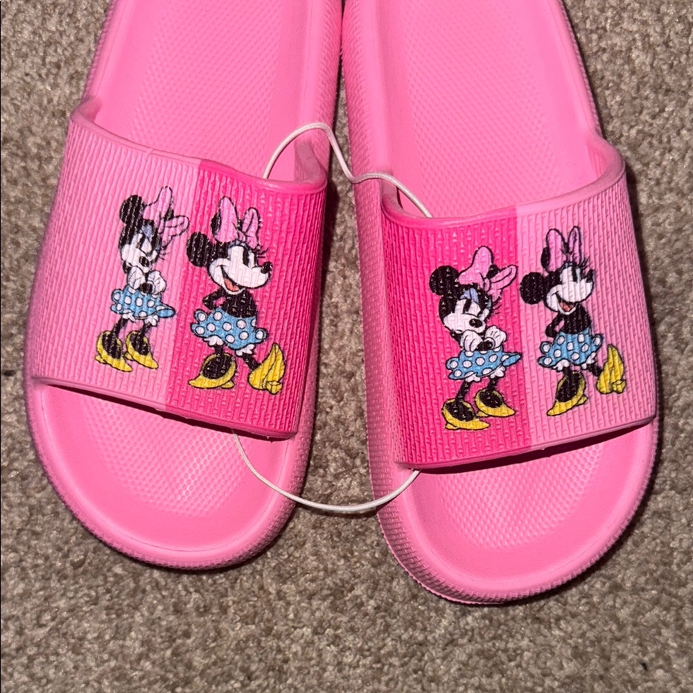 Disney Kids Pink Slide Sandals NWOT - Picture 2 of 3